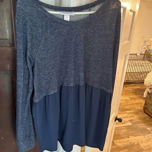 Maternity Navy Shirt